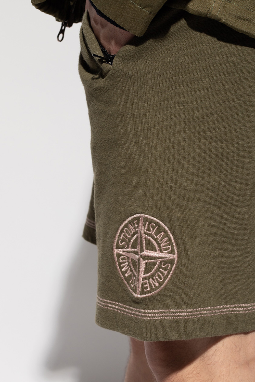 Stone Island Logo-embroidered shorts